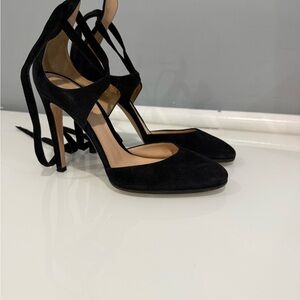 Gianvito Rossi Black Suede Heels